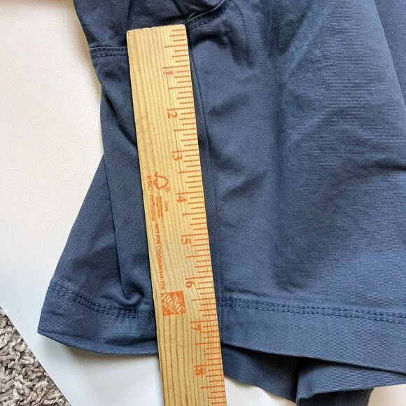 The Foundry Supply Men's Shorts LT Flat Front Buckle Zip Up Vintage Indigo - Picture 10 of 11